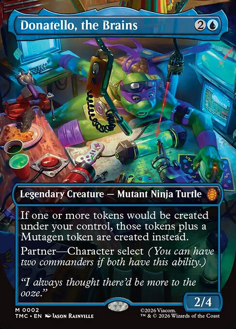 Donatello, the Brains (0002) (Borderless) - Commander: Teenage Mutant Ninja Turtles