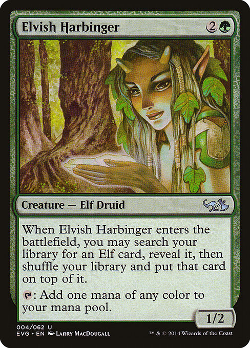 Elvish Harbinger (Borderless) (Foil) - Commander: The Lord of the Rings: Tales of Middle-earth
