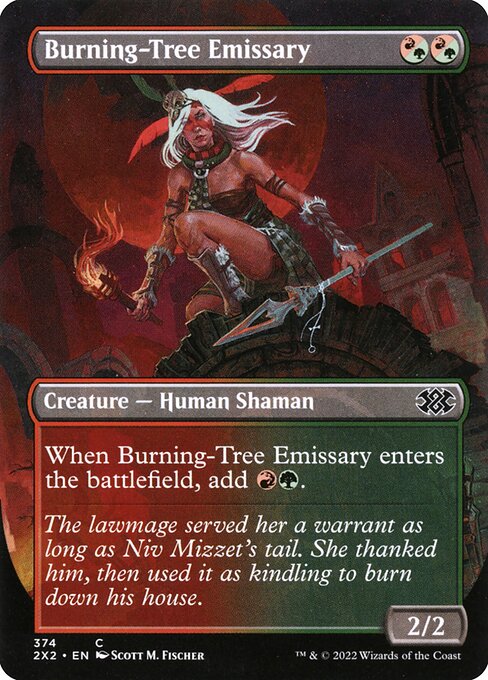 Burning-Tree Emissary (Borderless) - Double Masters 2022