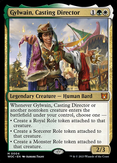 Gylwain, Casting Director (Foil) - Commander: Wilds of Eldraine