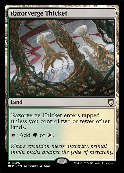 Razorverge Thicket - Commander: Bloomburrow