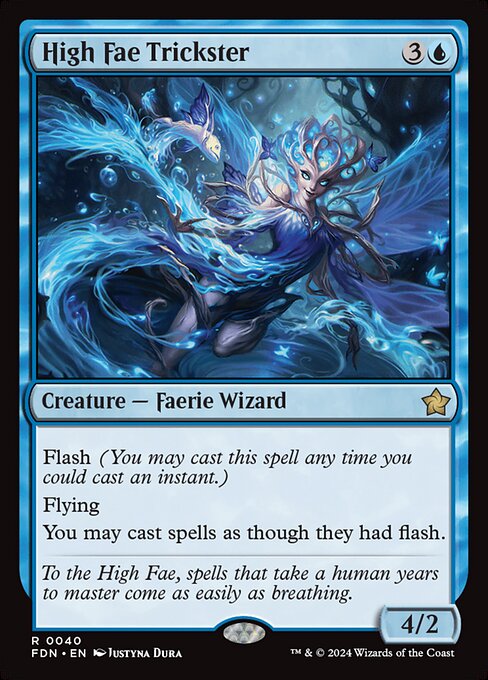 High Fae Trickster (Borderless) (Foil) - Foundations