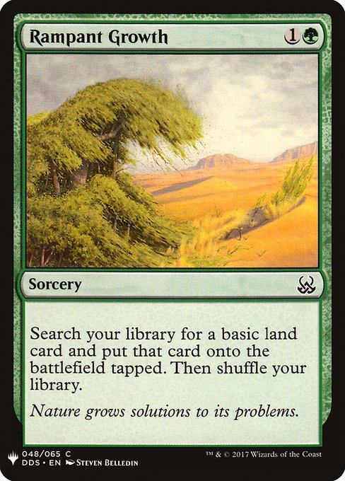 Rampant Growth - The List Reprints