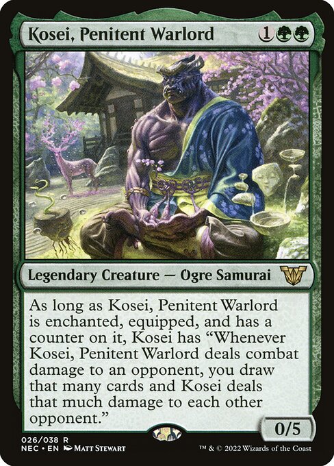Kosei, Penitent Warlord - Commander: Kamigawa: Neon Dynasty