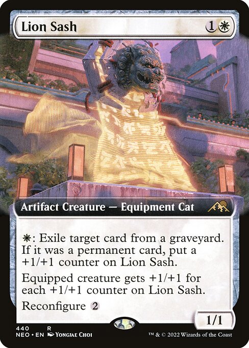 Lion Sash (Extended Art) - Kamigawa: Neon Dynasty