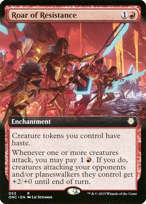 Roar of Resistance (Extended Art) - Commander: Phyrexia: All Will Be One
