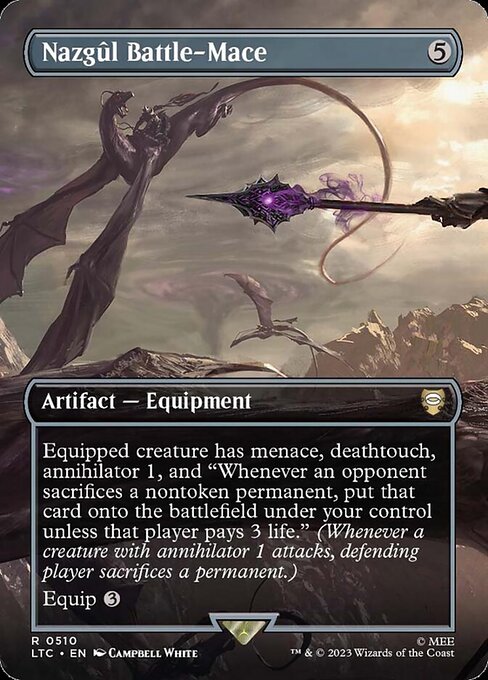 Nazgul Battle-Mace Art Card (Foil) - Art Series: Universes Beyond: The Lord of the Rings: Tales of Middle-earth