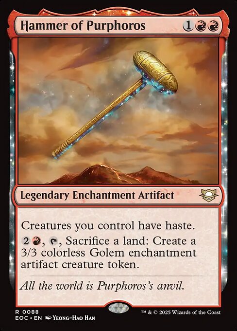 Hammer of Purphoros - Commander: Edge of Eternities