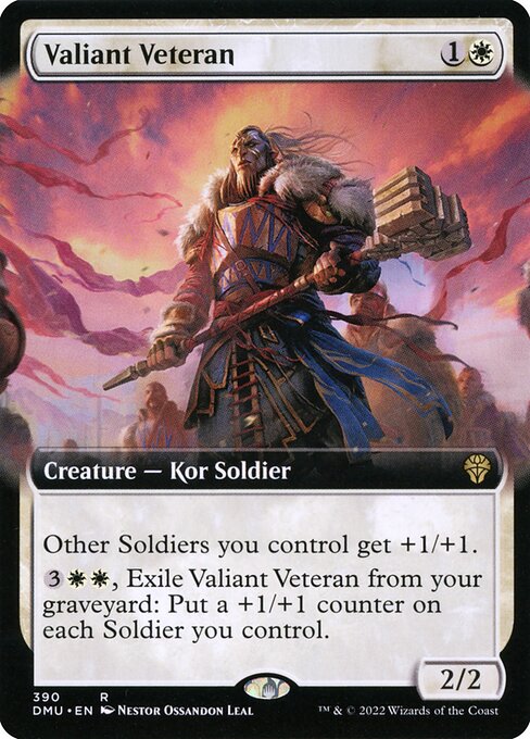 Valiant Veteran (Extended Art) - Dominaria United