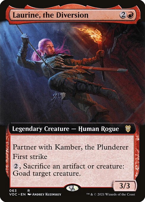Laurine, the Diversion (Extended Art) - Commander: Innistrad: Crimson Vow