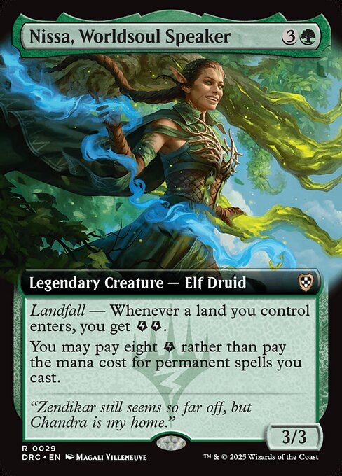 Nissa, Worldsoul Speaker (Extended Art) - Commander: Aetherdrift