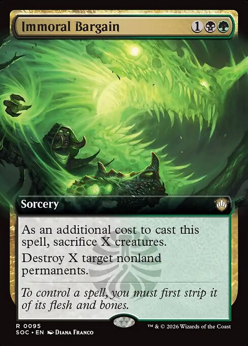 Immoral Bargain (Extended Art) - Commander: Secrets of Strixhaven