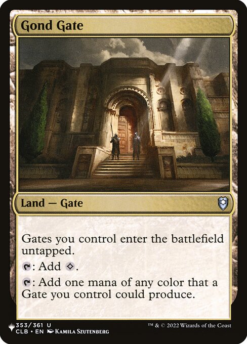 Gond Gate - The List Reprints
