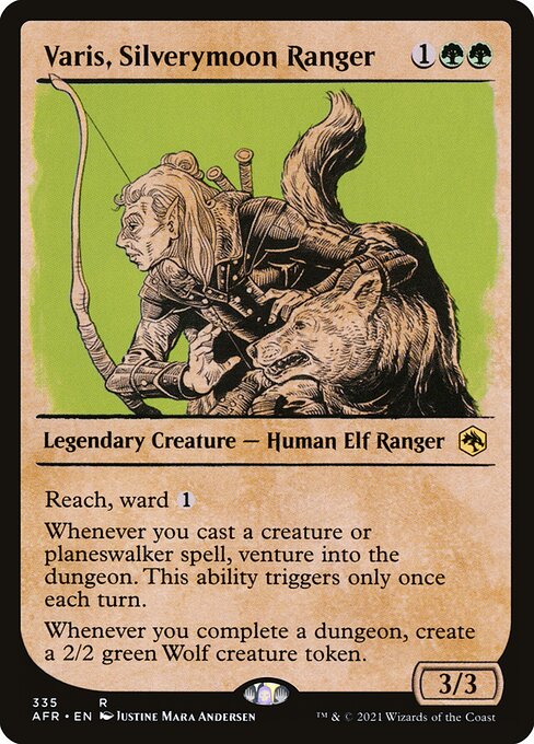 Varis, Silverymoon Ranger (Showcase) (Foil) - Adventures in the Forgotten Realms