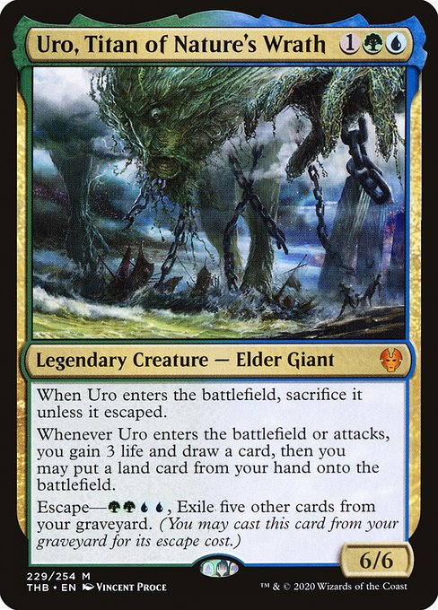 Uro, Titan of Nature's Wrath (Extended Art) (Foil) - Theros Beyond Death