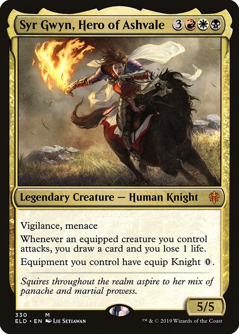 Syr Gwyn, Hero of Ashvale (Foil) - Throne of Eldraine