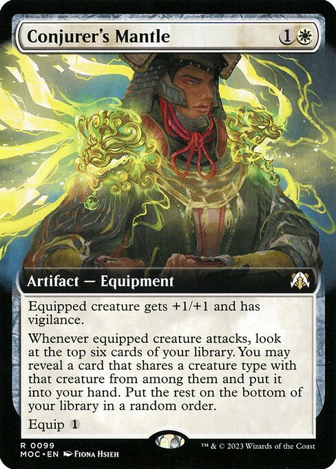 Conjurer's Mantle (Extended Art) - Commander: March of the Machine