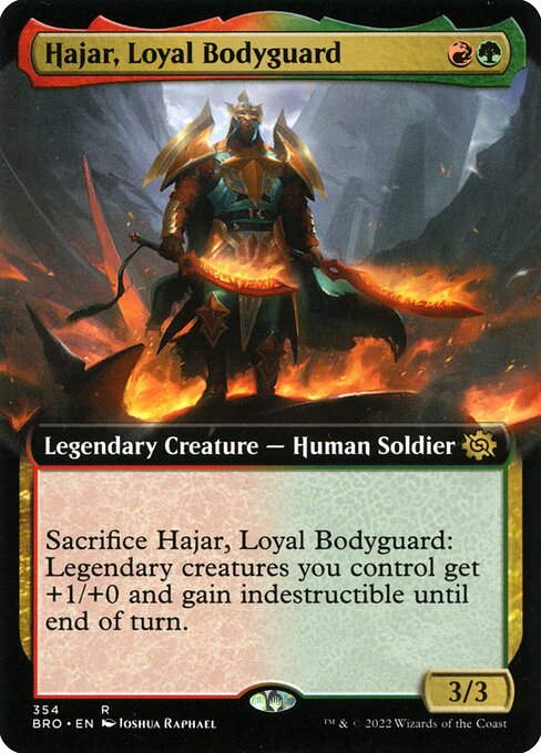 Hajar, Loyal Bodyguard (Extended Art) - The Brothers' War