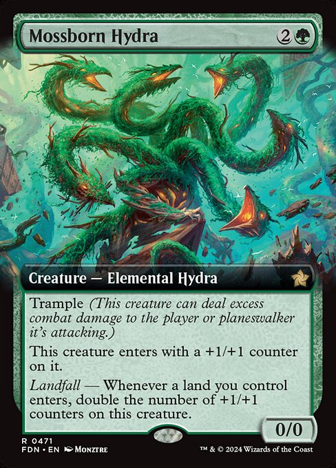 Mossborn Hydra (Extended Art) - Foundations