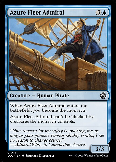 Azure Fleet Admiral - Commander: The Lost Caverns of Ixalan