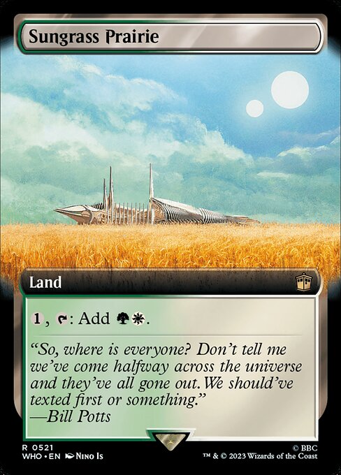 Sungrass Prairie (Extended Art) (Foil) - Universes Beyond: Doctor Who