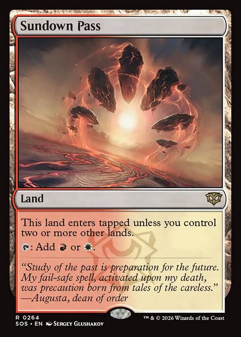 Sundown Pass (Foil) - Secrets of Strixhaven