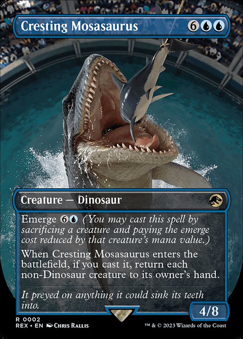 Cresting Mosasaurus (Borderless) - Universes Beyond: Jurassic World Collection
