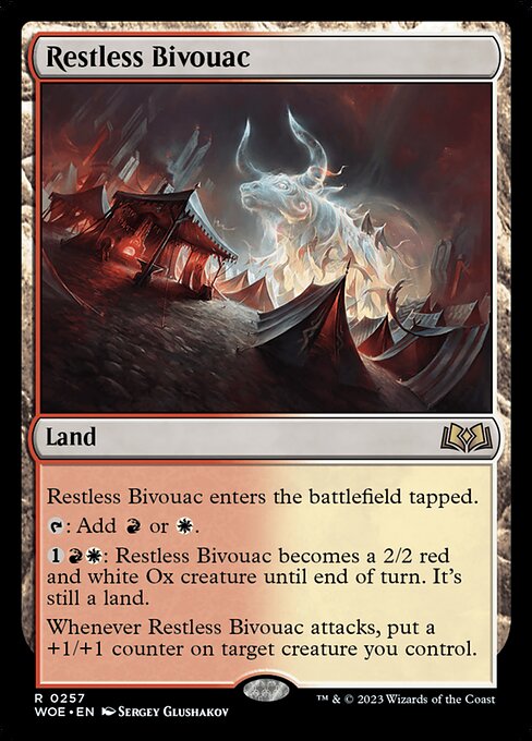 Restless Bivouac (Borderless) (Foil) - Wilds of Eldraine