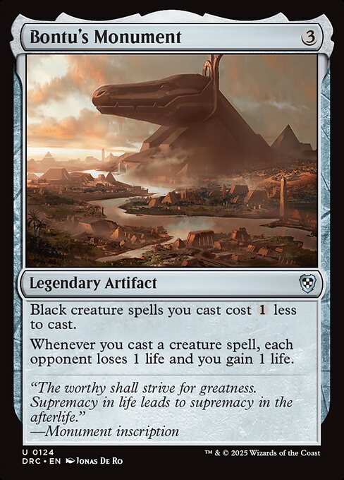 Bontu's Monument - Commander: Aetherdrift