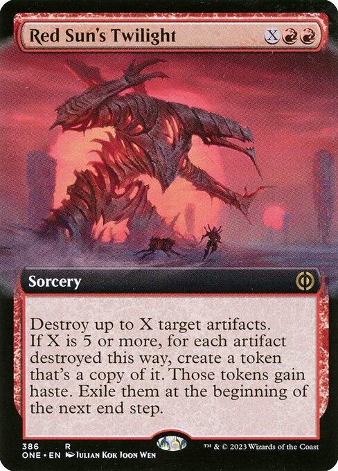 Red Sun's Twilight (Extended Art) - Phyrexia: All Will Be One