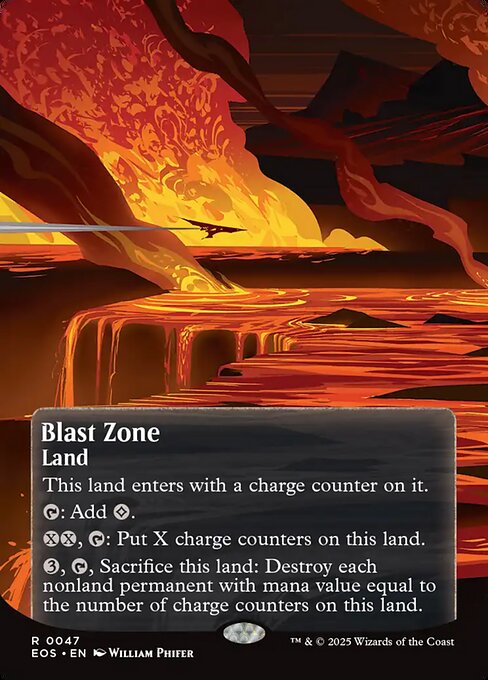 Blast Zone (0047) (Borderless) - Edge of Eternities: Stellar Sights