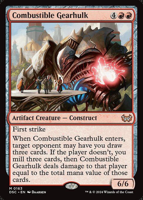 Combustible Gearhulk - Commander: Duskmourn: House of Horror