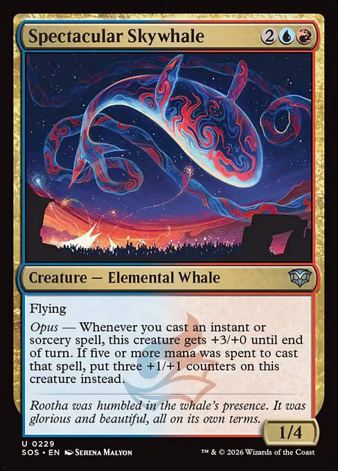 Spectacular Skywhale (Foil) - Secrets of Strixhaven