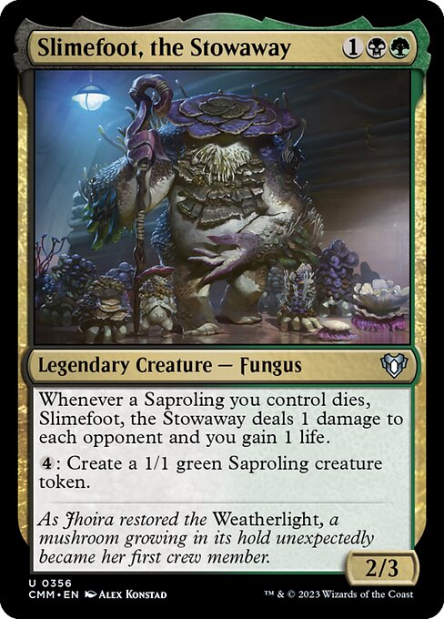 Slimefoot, the Stowaway Art Card - Art Series: Commander Masters