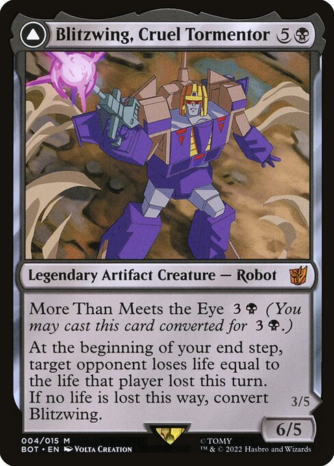 Blitzwing, Cruel Tormentor - Universes Beyond: Transformers