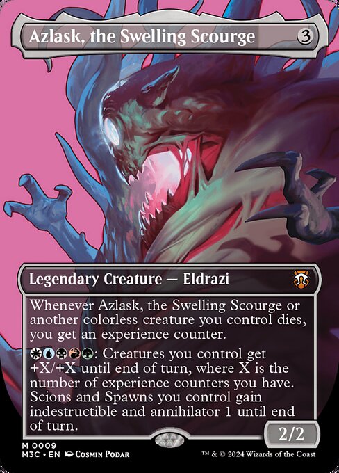 Azlask, the Swelling Scourge (Borderless) - Commander: Modern Horizons 3