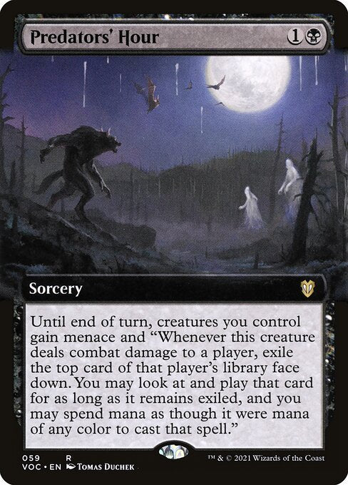 Predators' Hour (Extended Art) - Commander: Innistrad: Crimson Vow