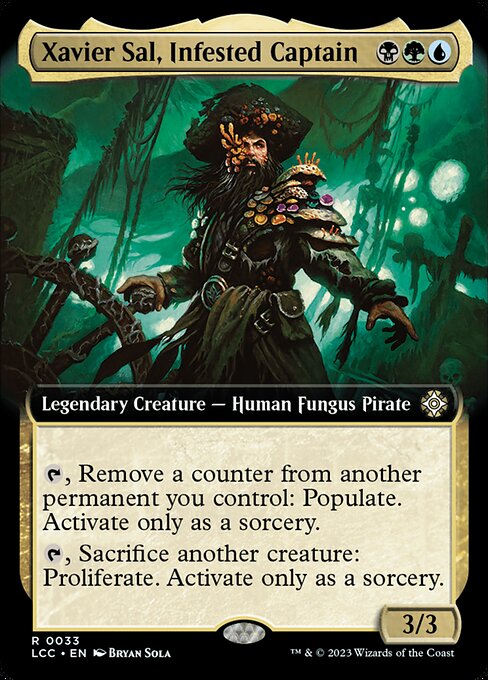 Xavier Sal, Infested Captain (Extended Art) - Commander: The Lost Caverns of Ixalan