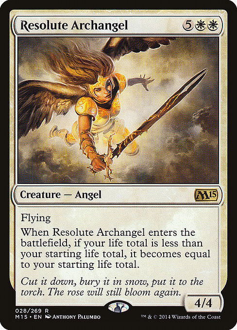 Resolute Archangel (Foil) - Magic 2015 (M15)