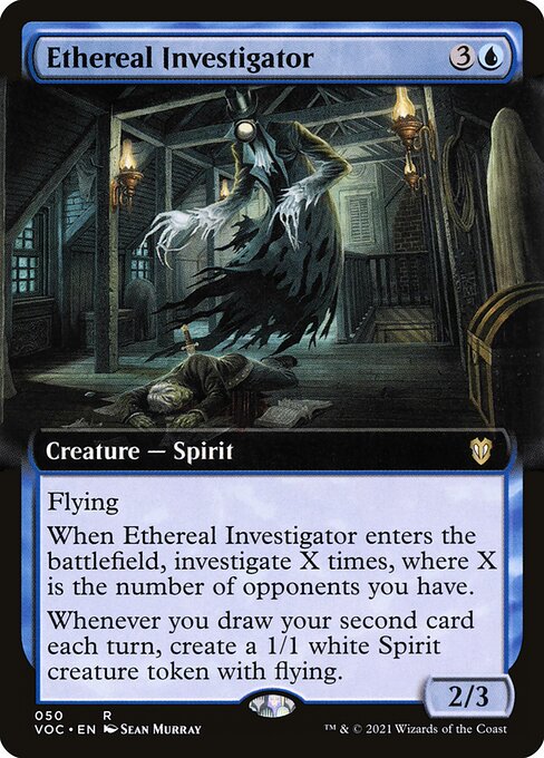 Ethereal Investigator (Extended Art) - Commander: Innistrad: Crimson Vow