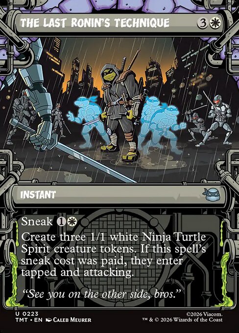 The Last Ronin's Technique (Showcase) (Foil) - Teenage Mutant Ninja Turtles