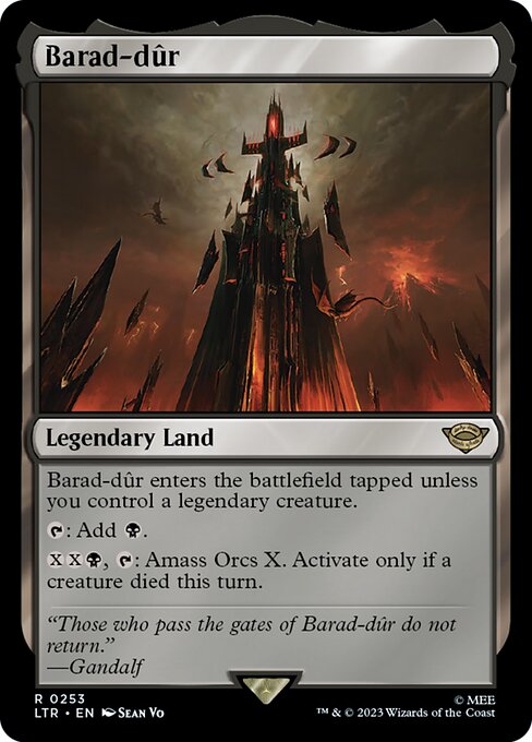 Barad-dur (Foil) - Universes Beyond: The Lord of the Rings: Tales of Middle-earth