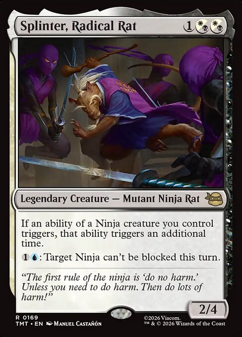 Splinter, Radical Rat - Teenage Mutant Ninja Turtles