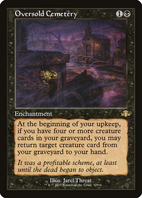 Oversold Cemetery (Retro Frame) (Foil) - Dominaria Remastered