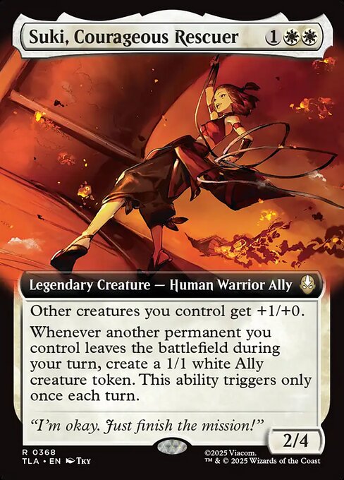 Suki, Courageous Rescuer (Extended Art) (Foil) - Avatar: The Last Airbender
