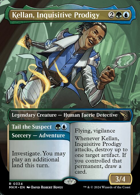 Kellan, Inquisitive Prodigy (Borderless) - Murders at Karlov Manor