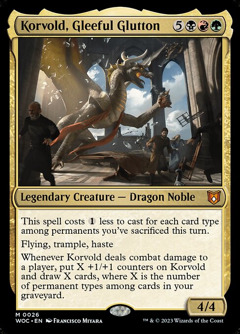 Korvold, Gleeful Glutton - Commander: Wilds of Eldraine