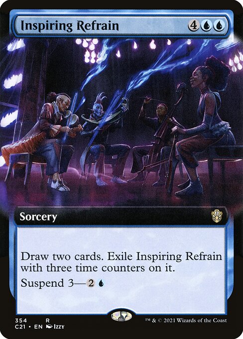 Inspiring Refrain (Extended Art) - Commander 2021