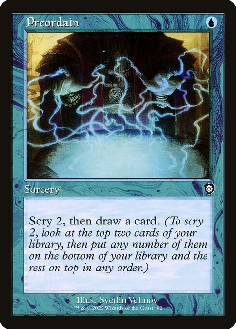Preordain (Retro Frame) - Commander: The Brothers' War