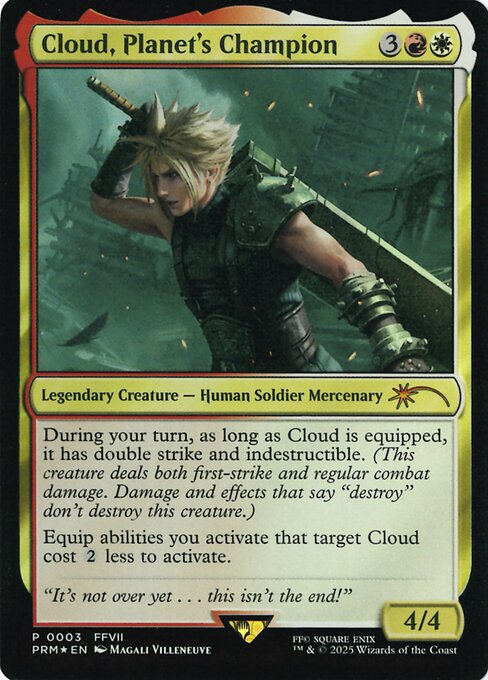 Cloud, Planet's Champion (Costco Bundle) - Unique and Miscellaneous Promos